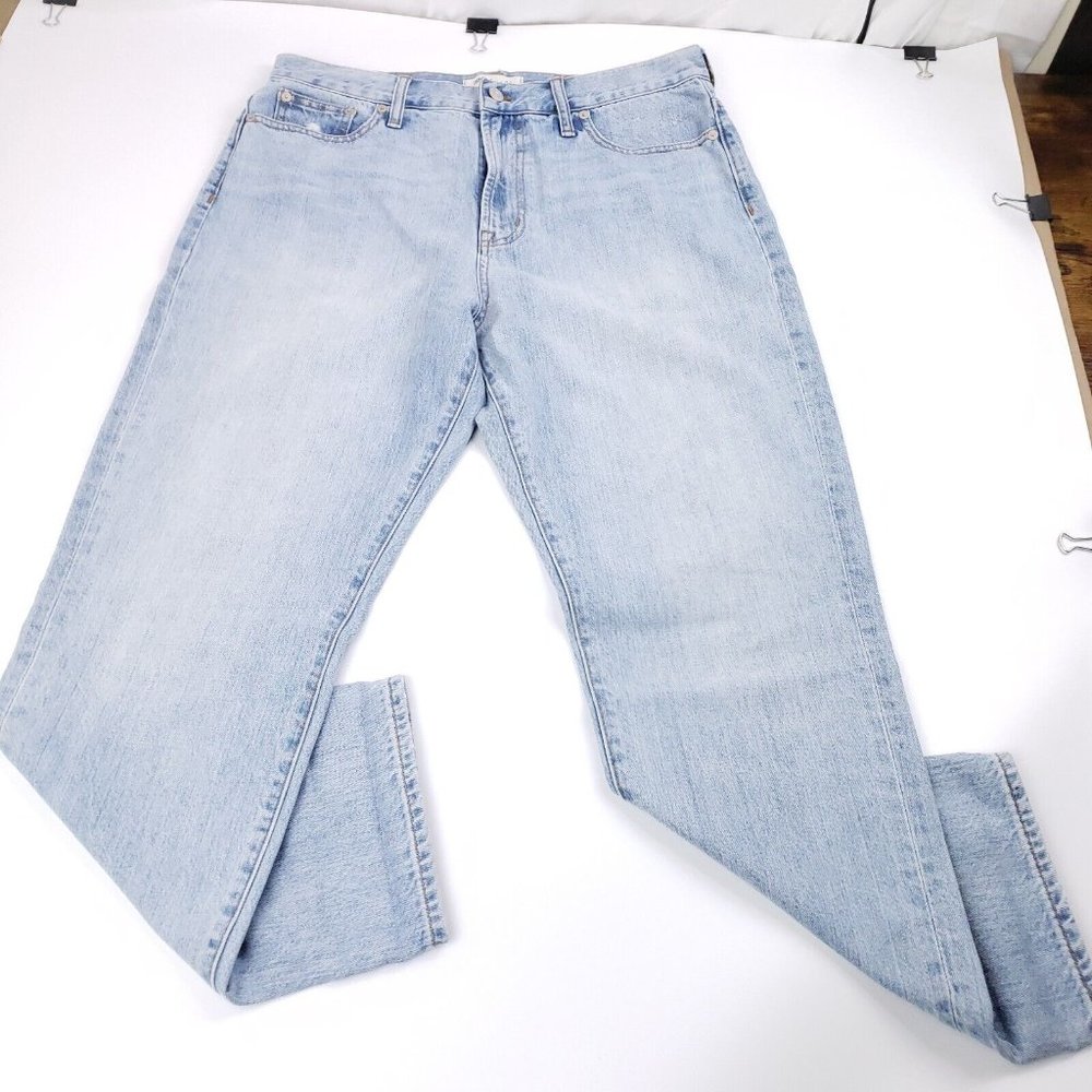 Women's Madewell Perfect Summer Jean Size 32x27 Light Wash 5 Pocket Jeans